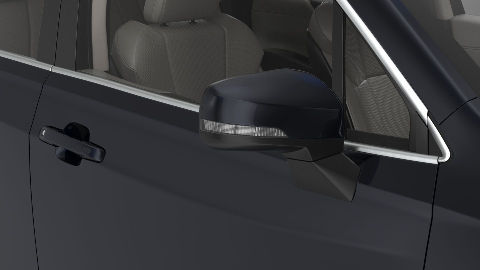 3D Subaru Forester 2022 Black Rigged model