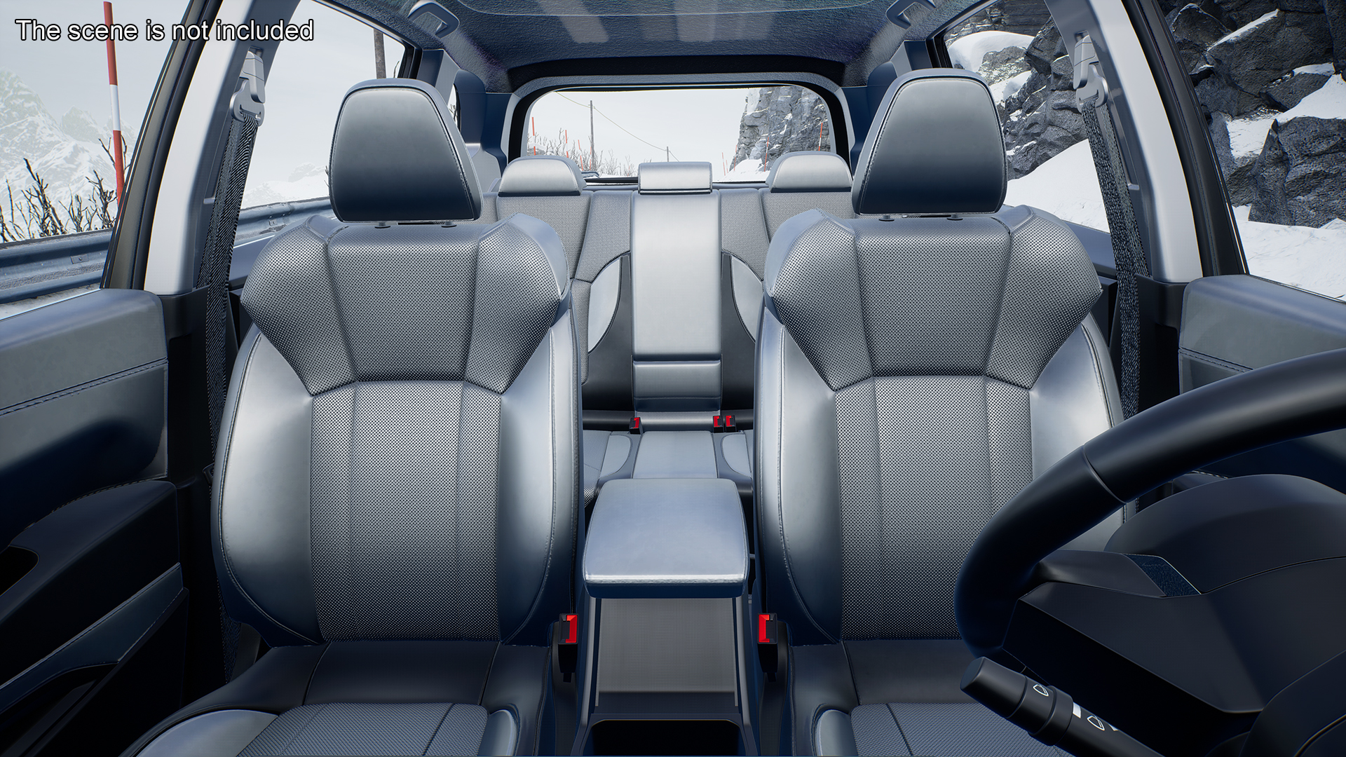 3D Subaru Forester 2022 Black Rigged model