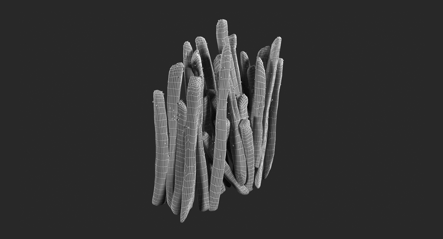 French Fry Box McDonalds 3D model