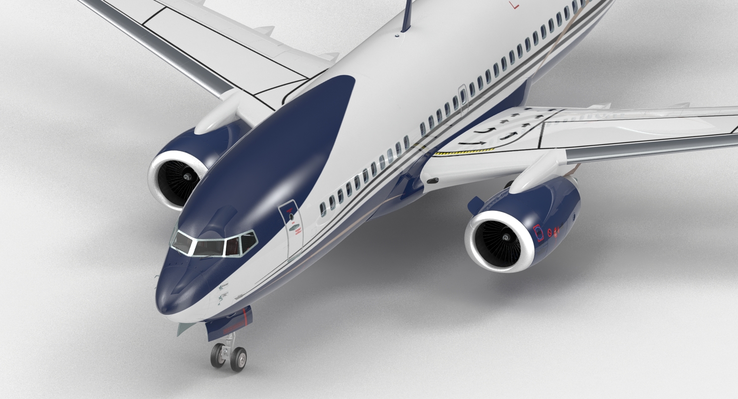3D Boeing 737 700 with Interior Generic Rigged model