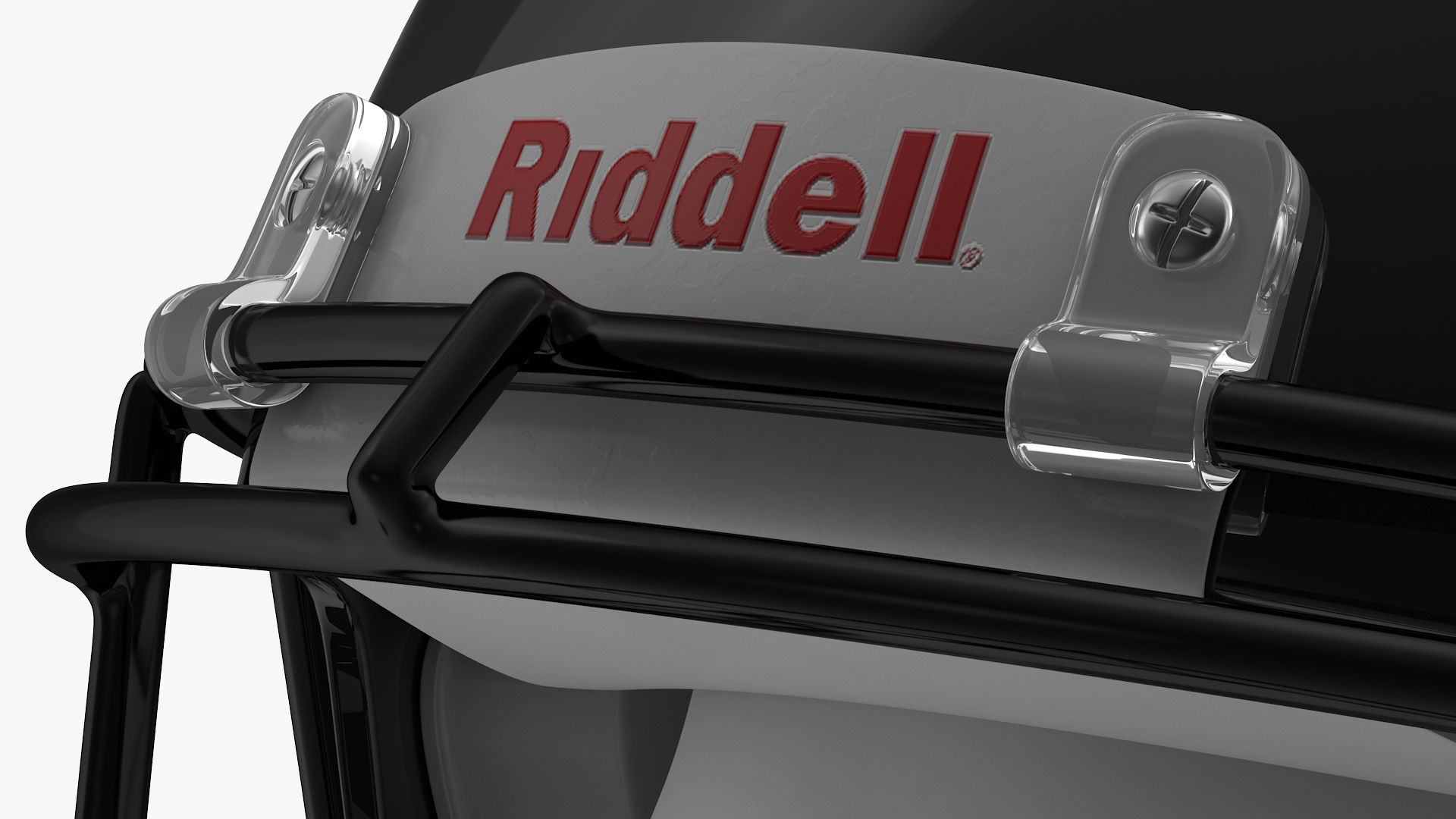 Helmet 3 Riddell On Mannequin Head 3D model