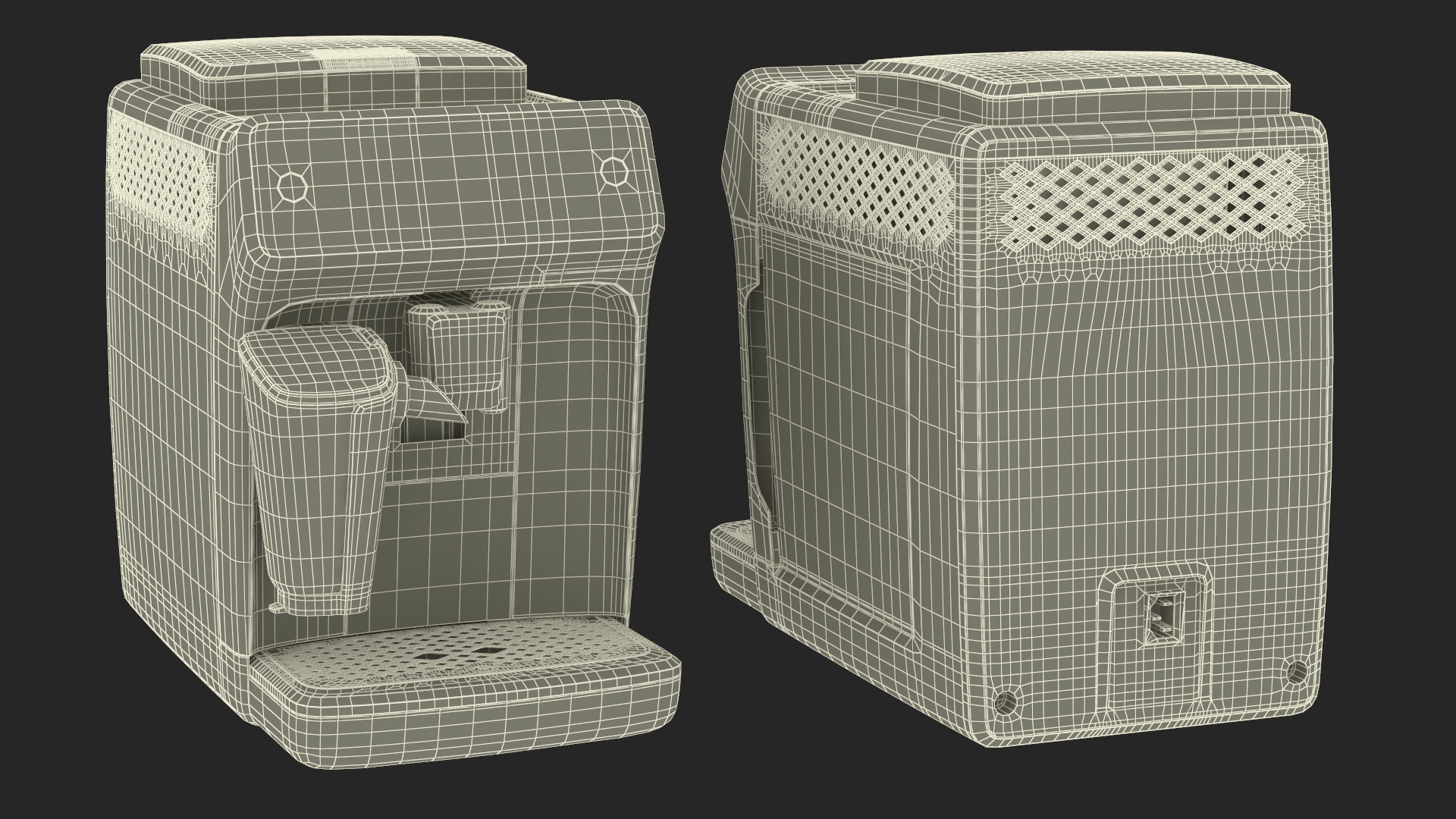 3D Automatic Espresso Machine Grey in Working Order model