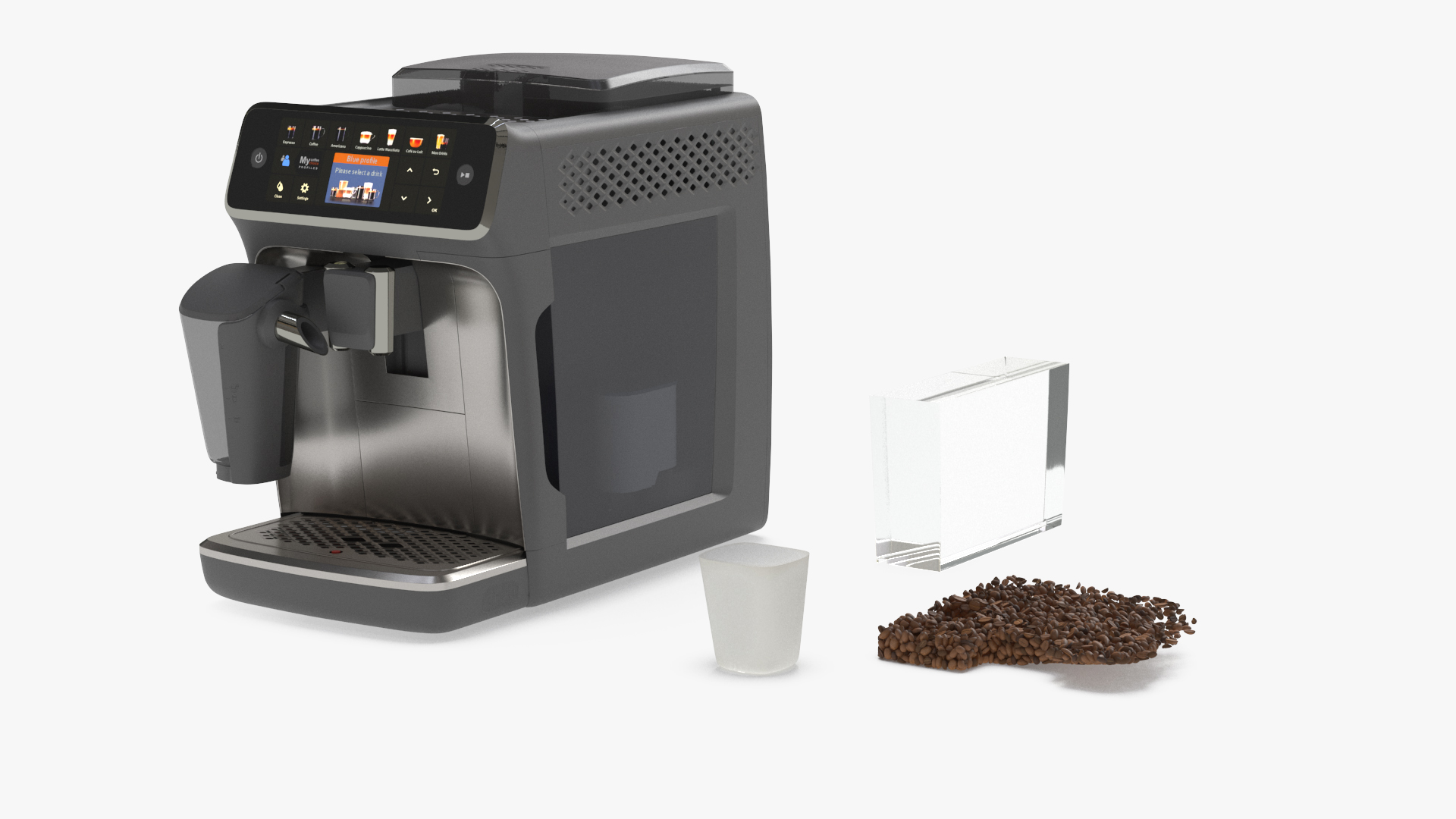 3D Automatic Espresso Machine Grey in Working Order model