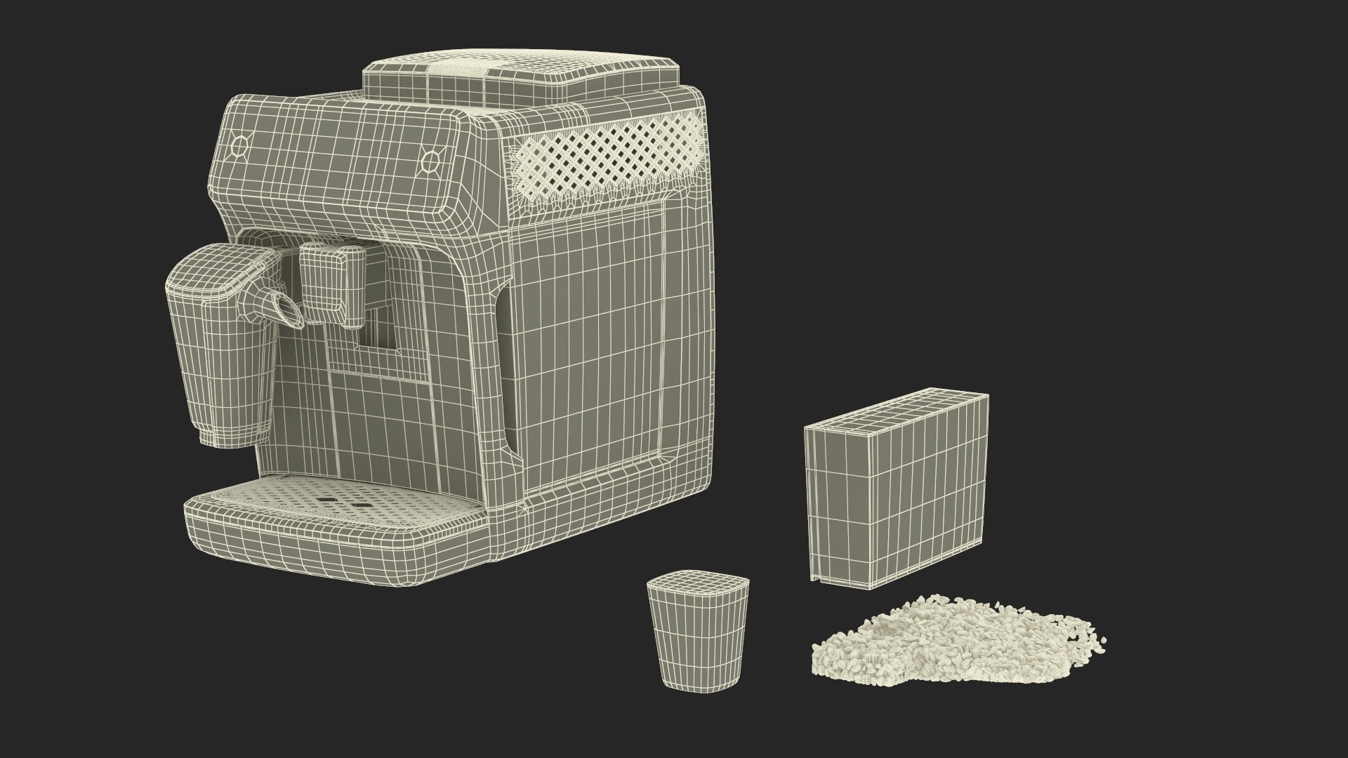 3D Automatic Espresso Machine Grey in Working Order model