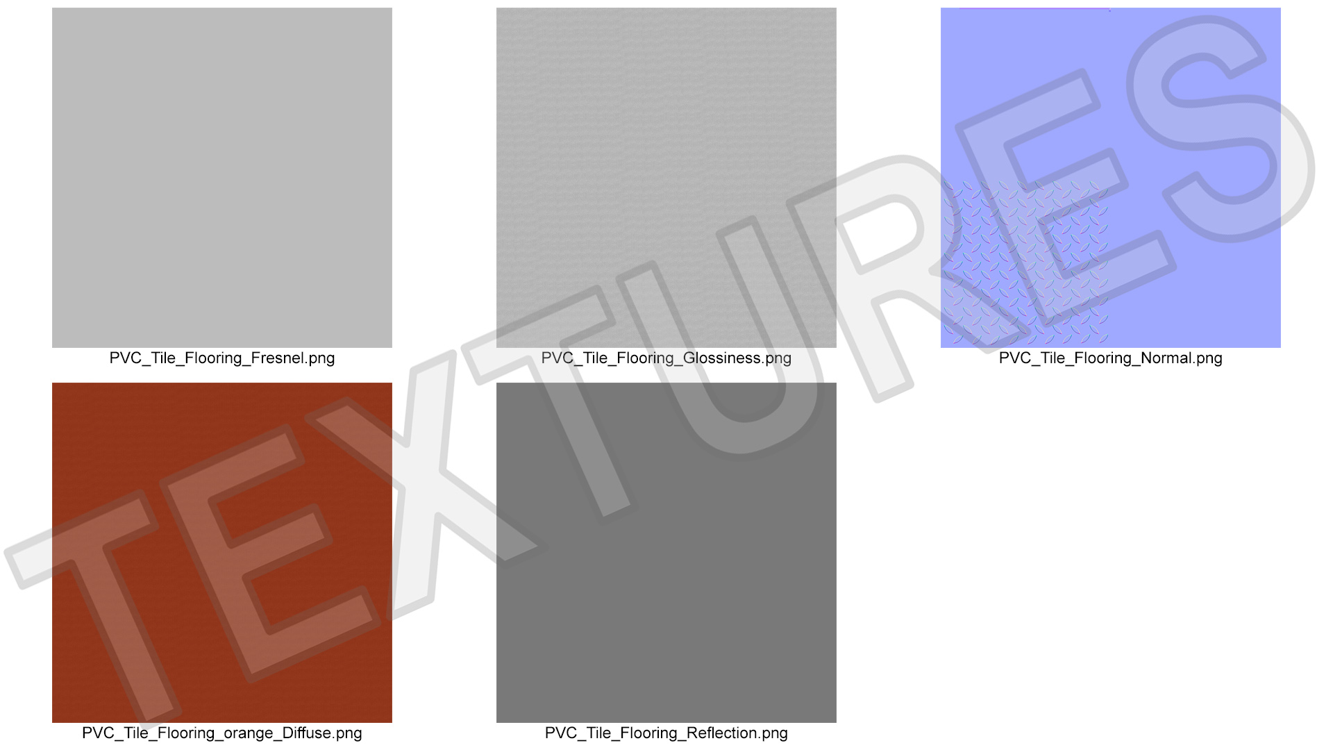 Connectable Gym Floor Mat Orange 3D