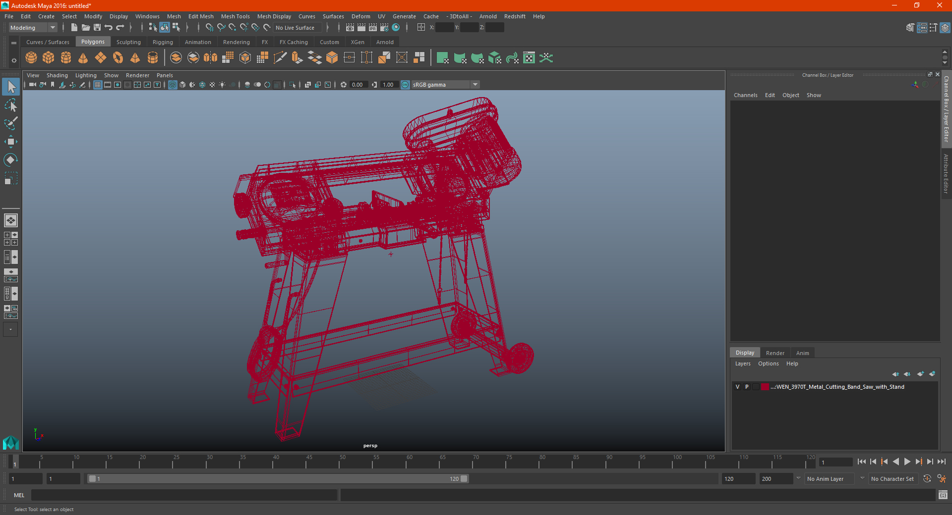3D WEN 3970T Metal Cutting Band Saw with Stand model