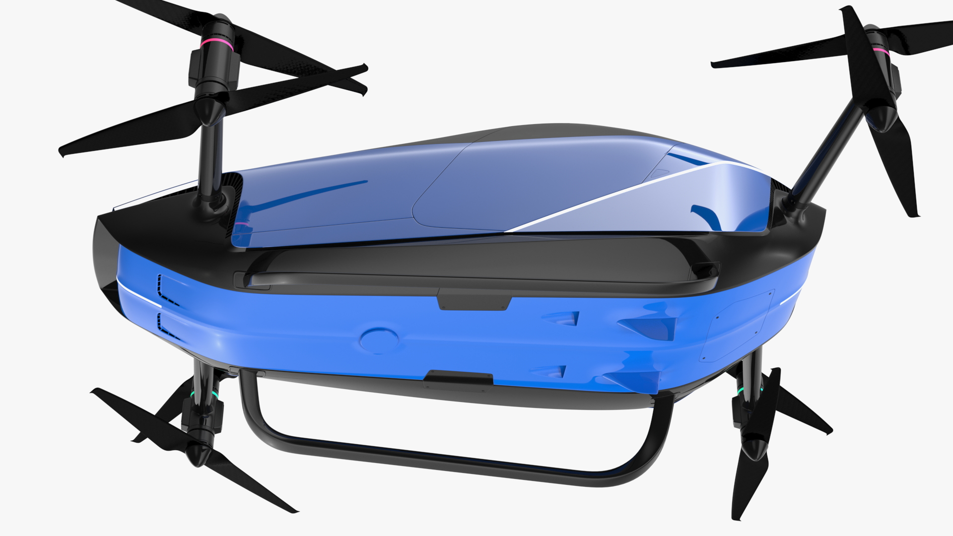 3D Flying Car for Two Seats Rigged