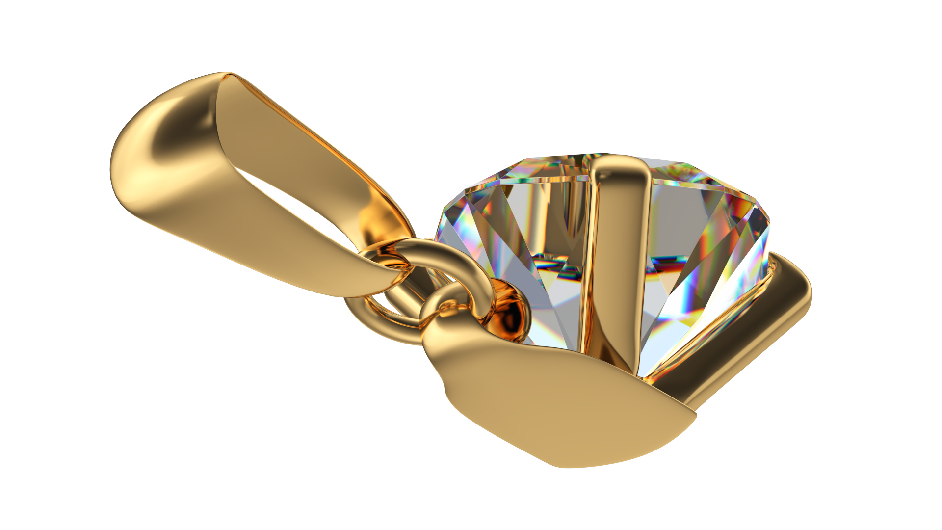3D model Solitaire Diamond Pendant