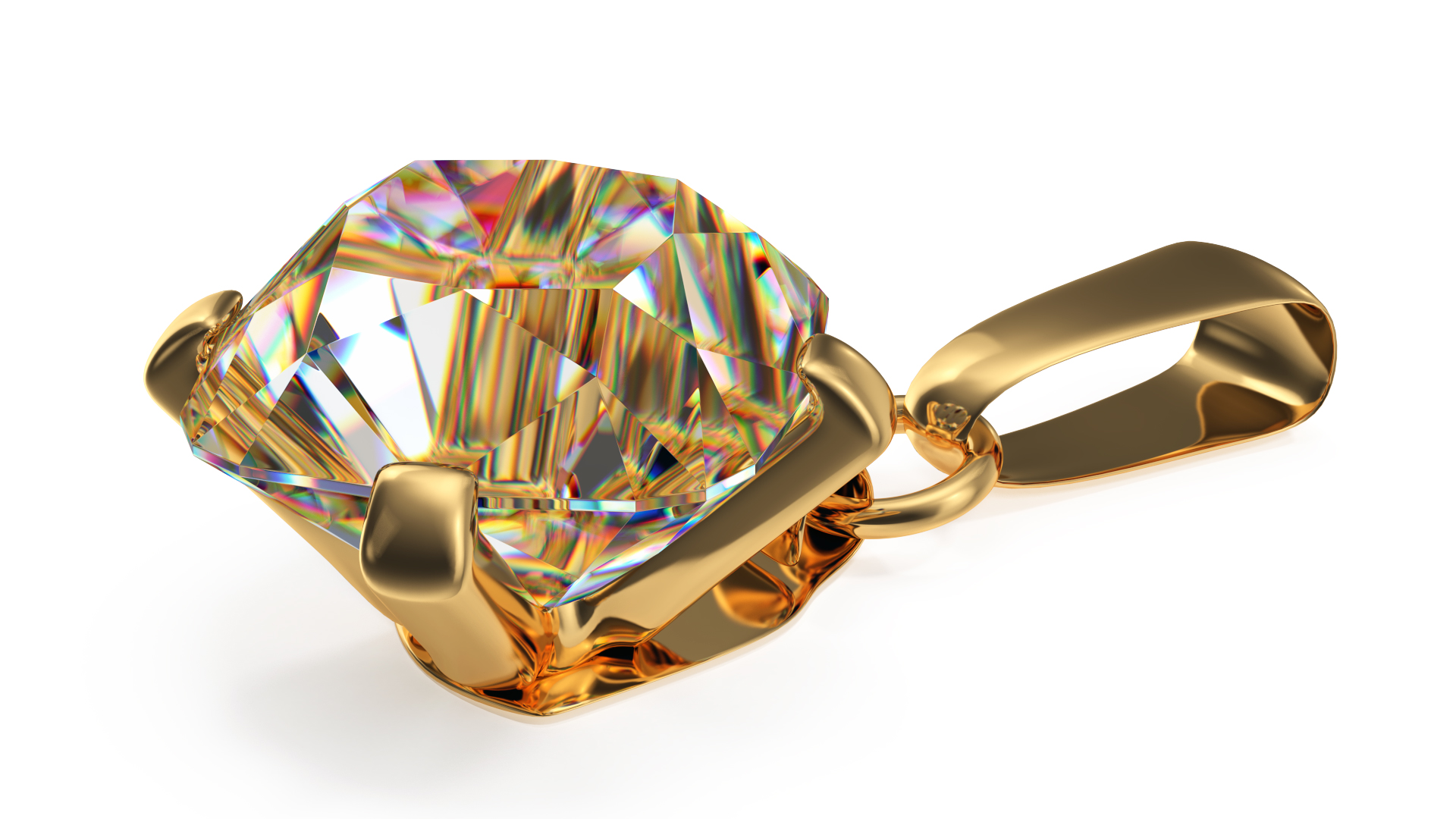 3D model Solitaire Diamond Pendant