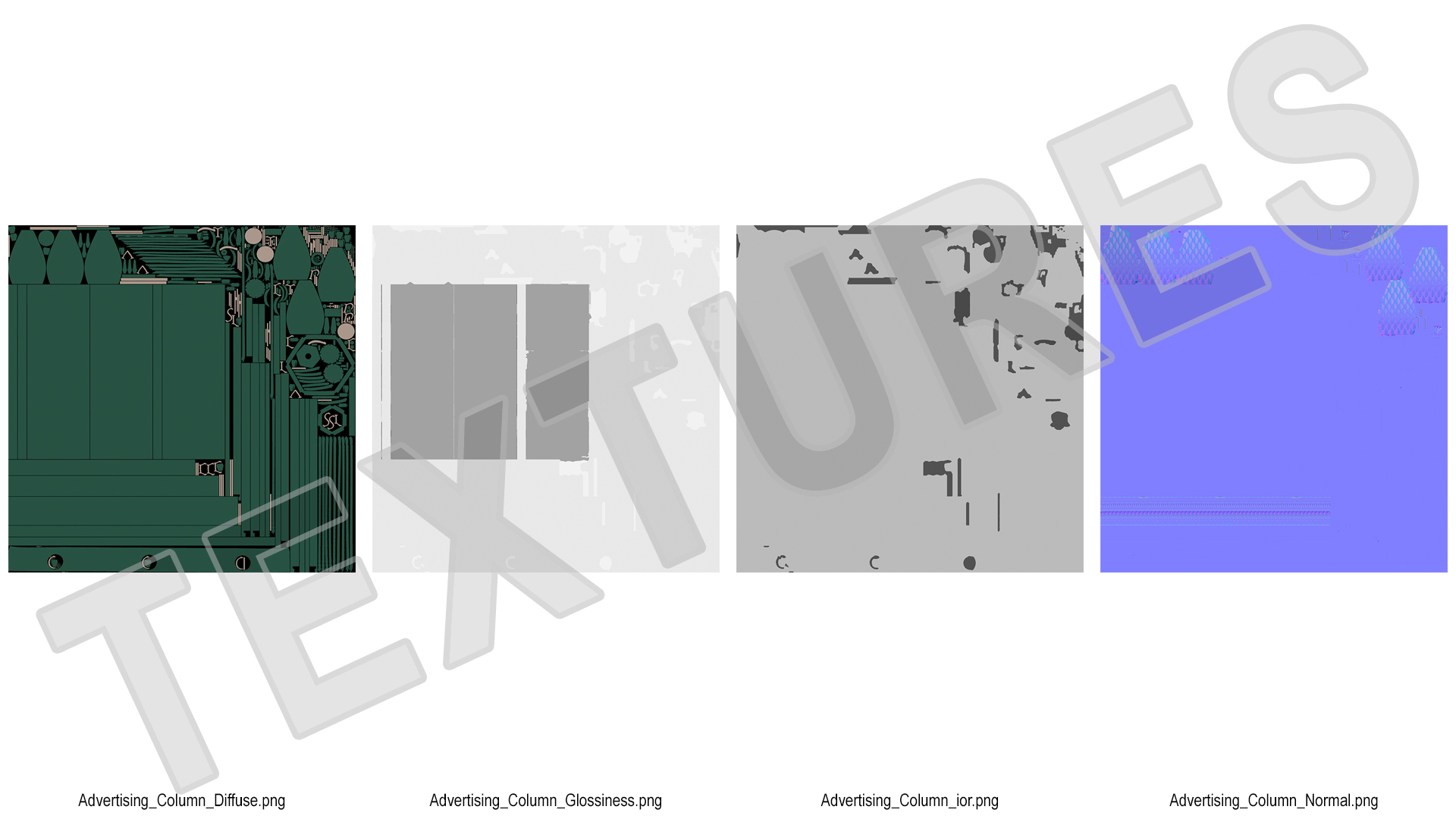 Advertising Column top 3D