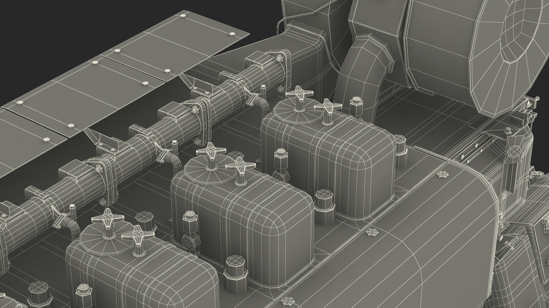 Marine Propulsion Engine Blue 3D model