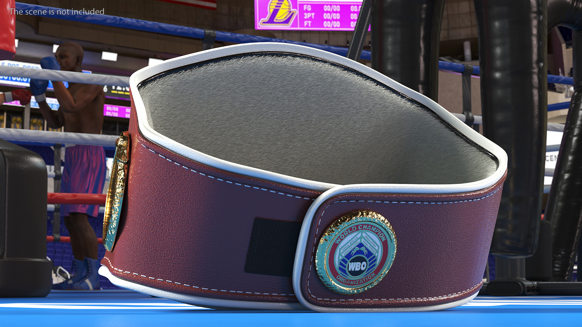 WBO World Champion Belt Fur 3D