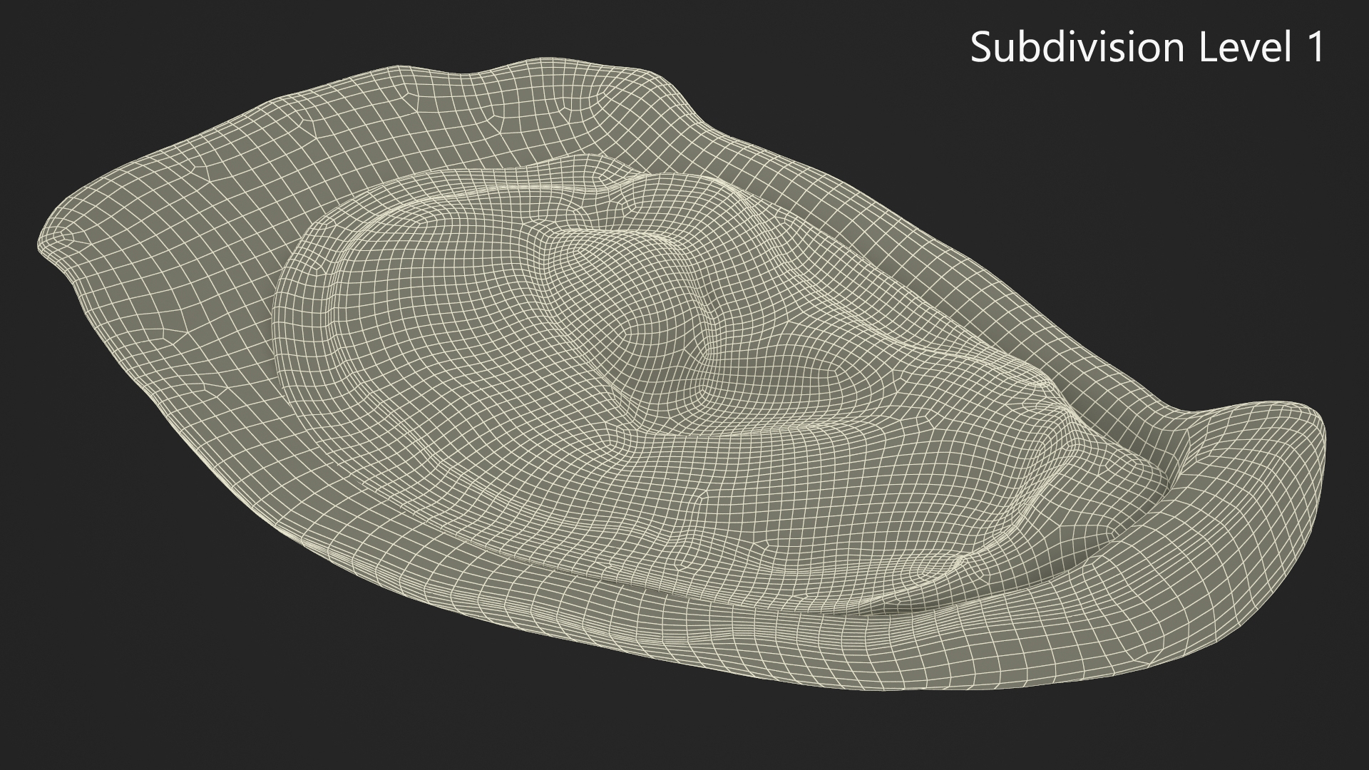 3D Opened Oyster model