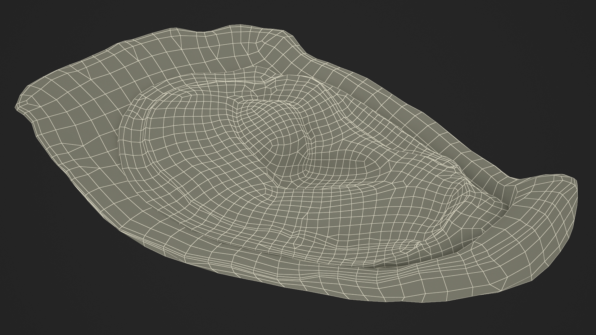 3D Opened Oyster model