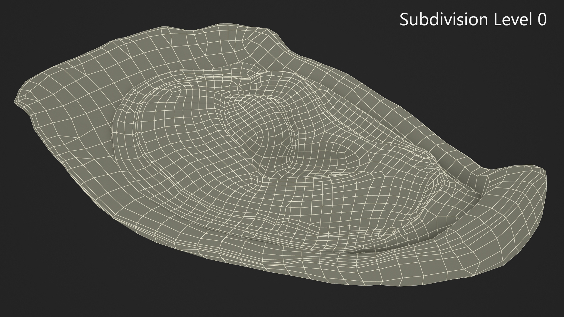 3D Opened Oyster model