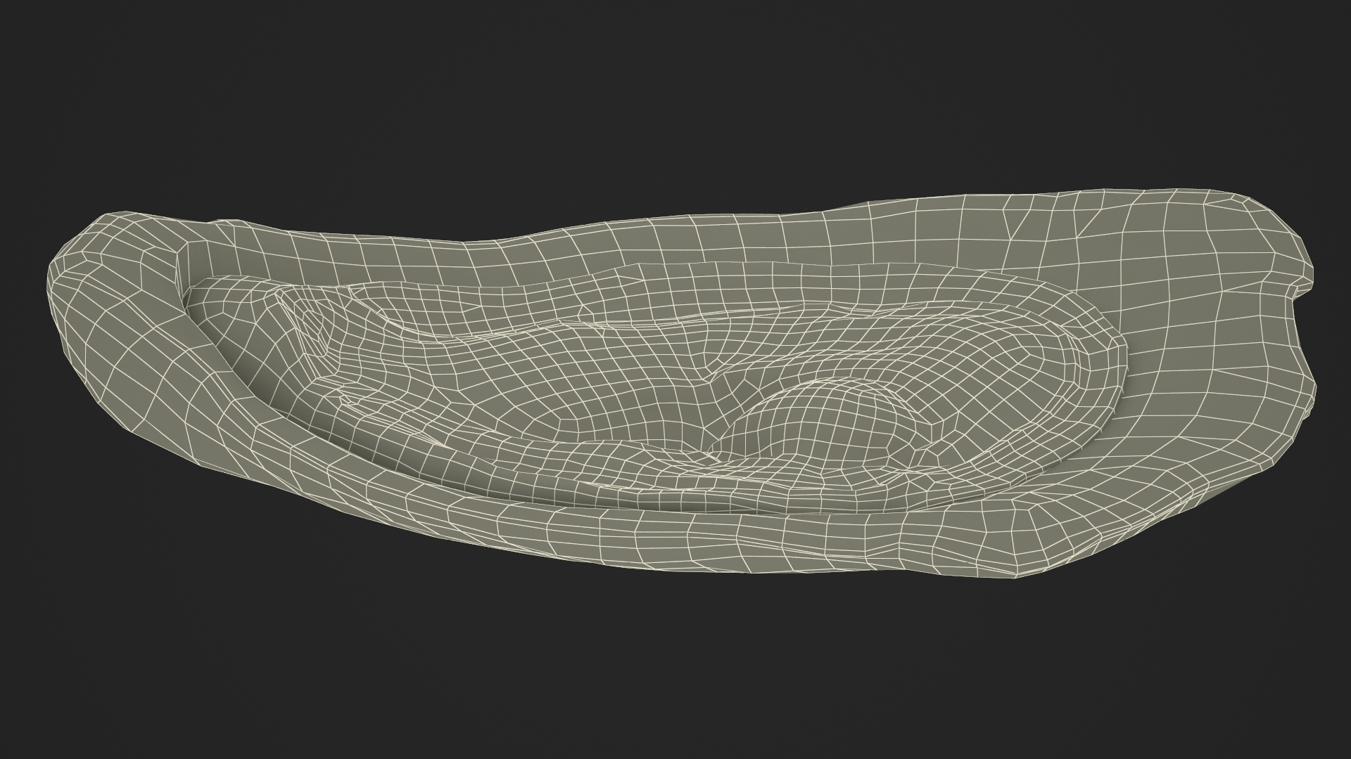 3D Opened Oyster model