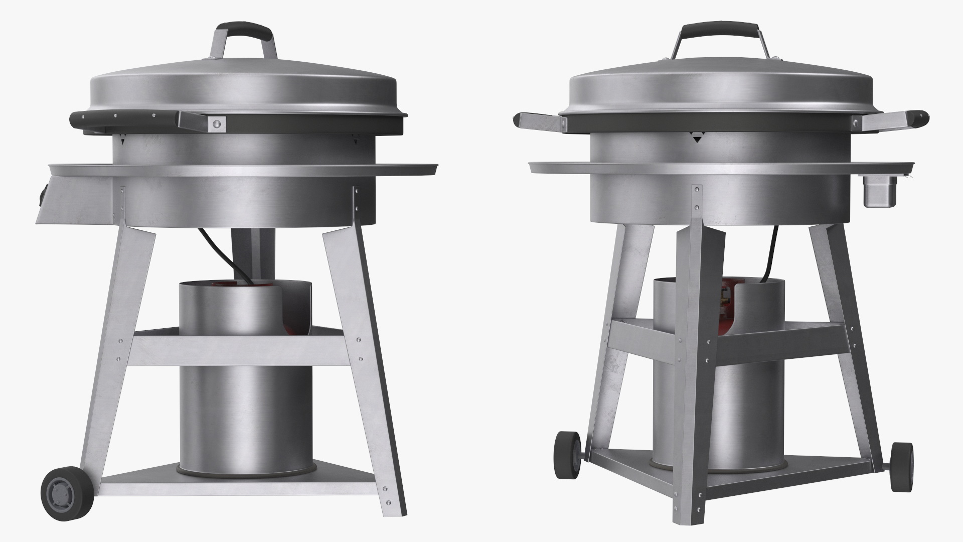 3D Professional Wheeled Cart Griddle model
