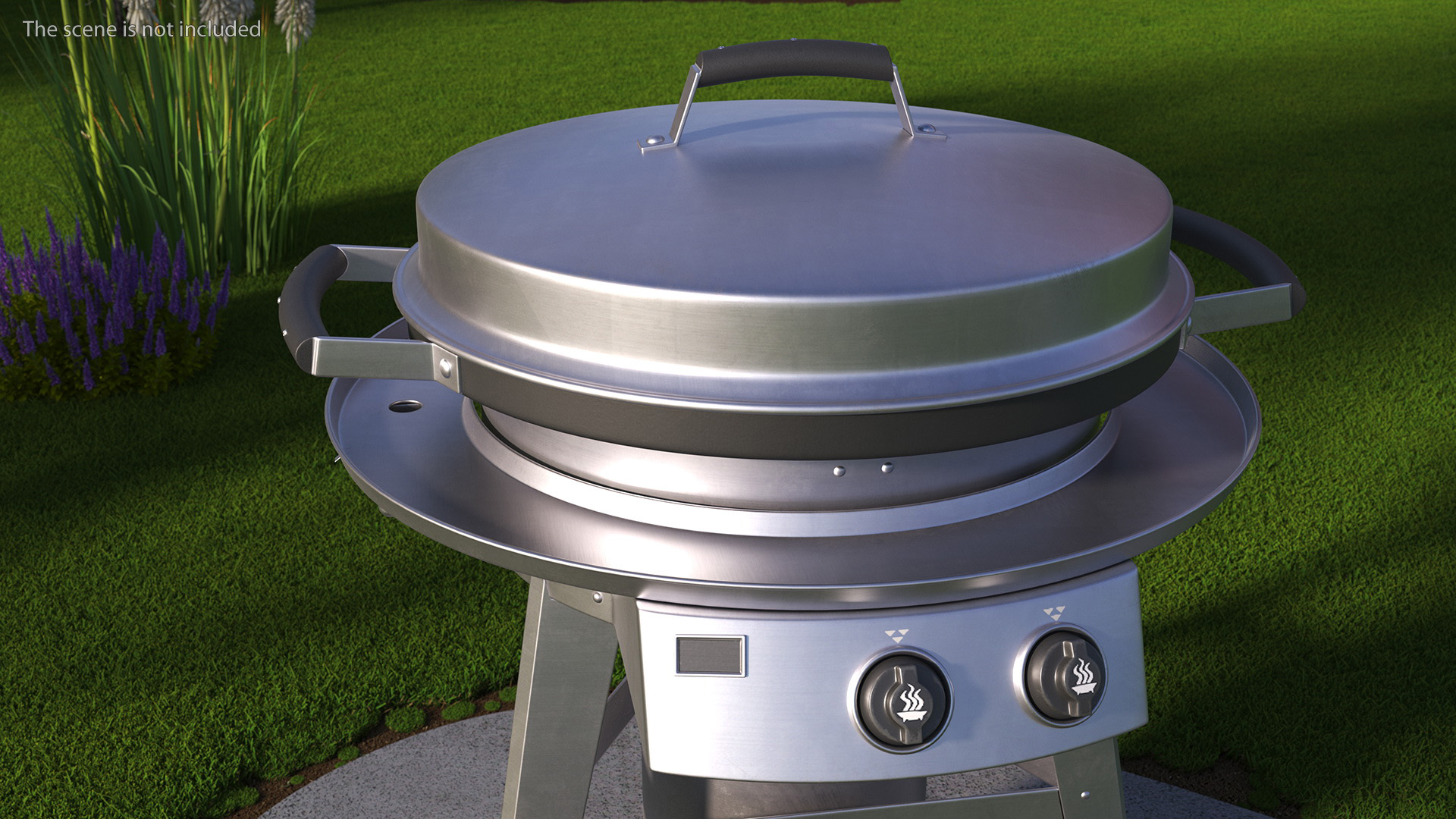 3D Professional Wheeled Cart Griddle model