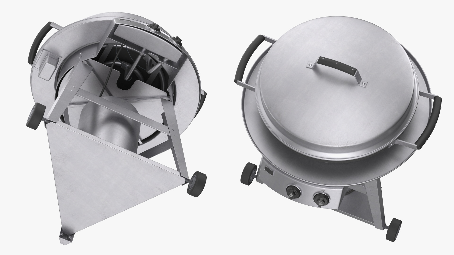 3D Professional Wheeled Cart Griddle model