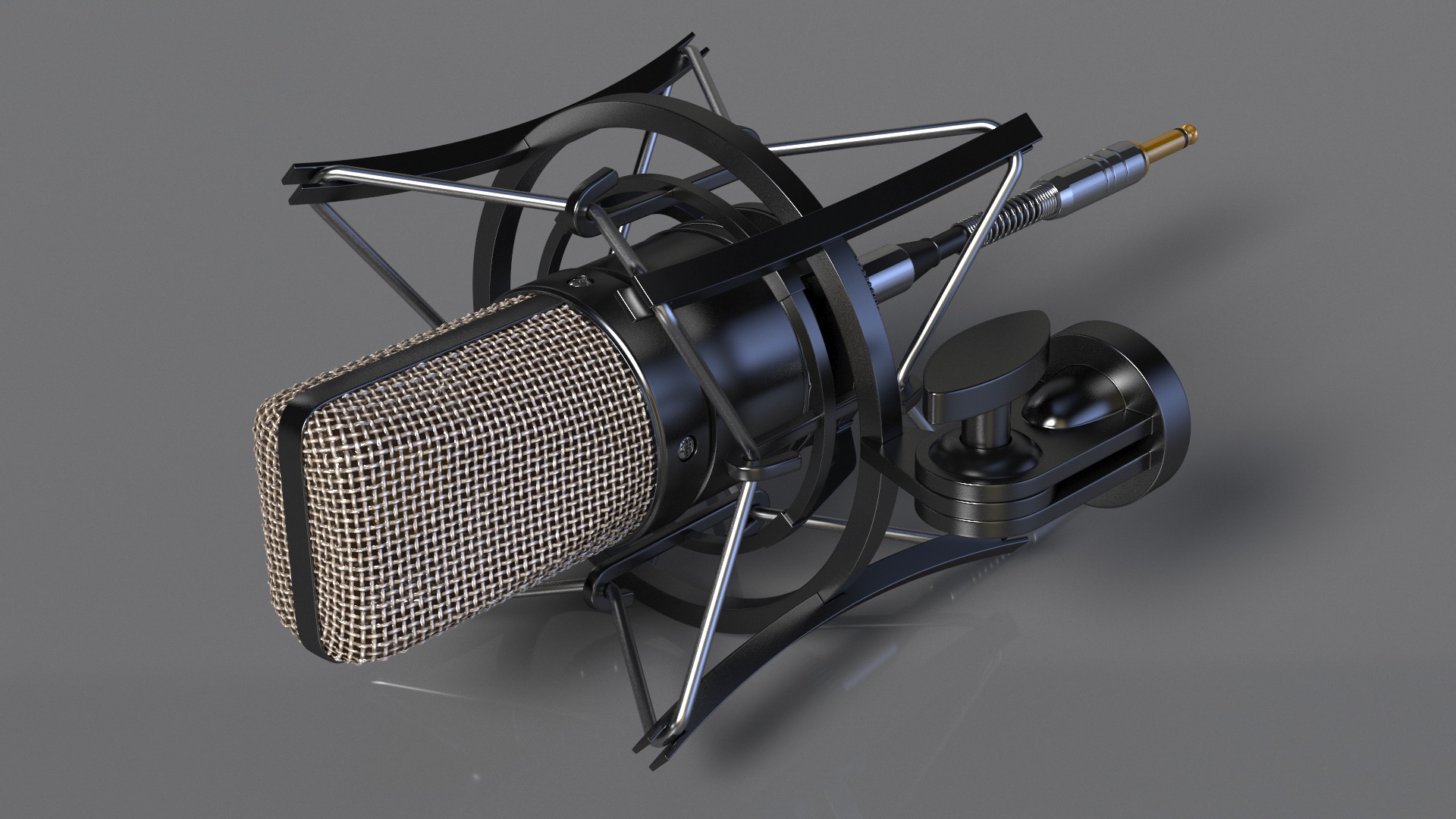 Professional Studio Microphone with Shock Mount 3D