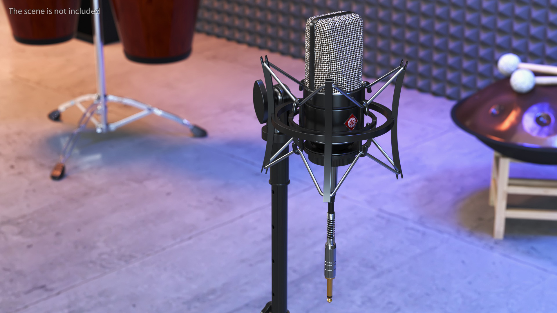 Professional Studio Microphone with Shock Mount 3D