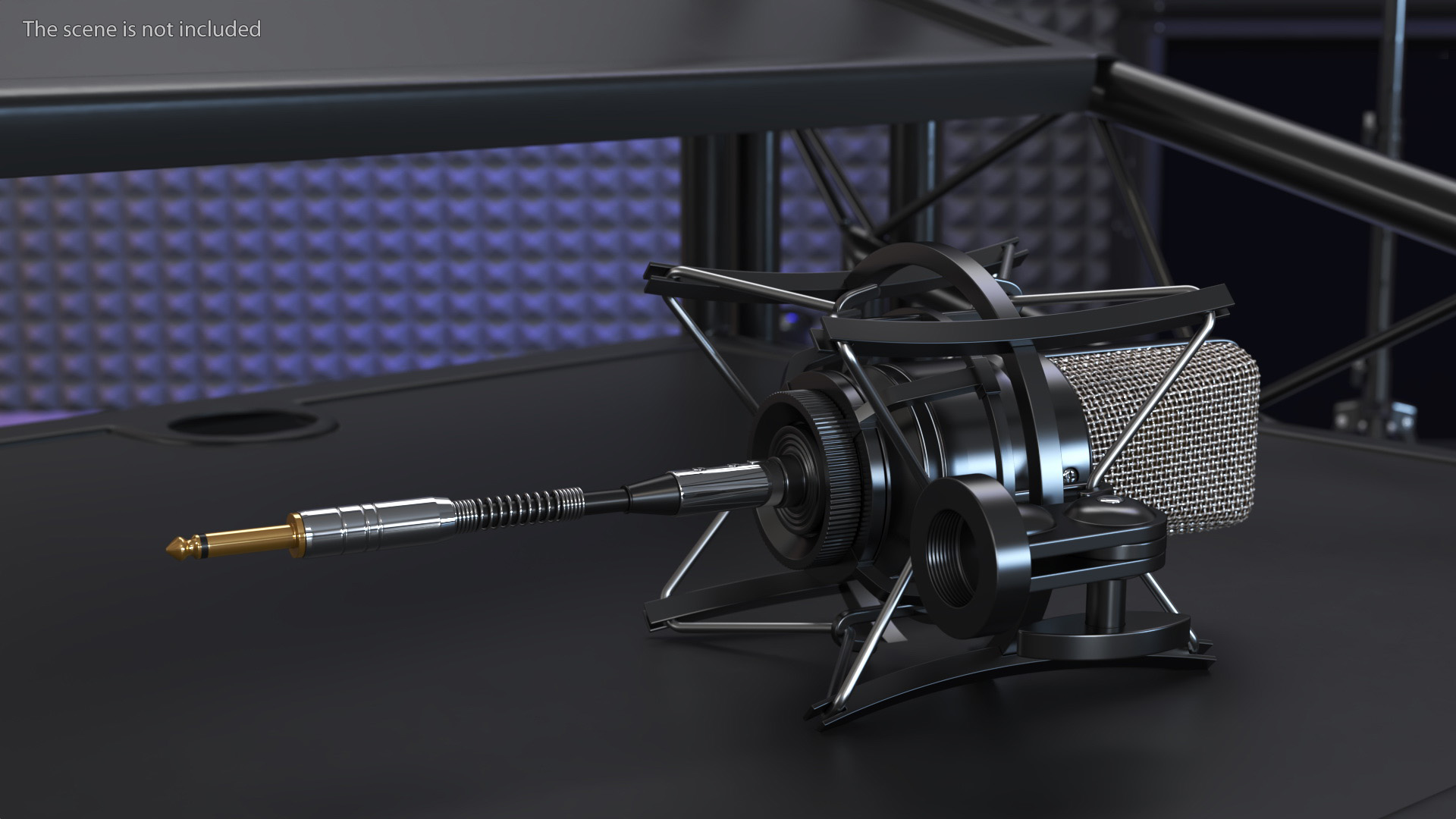 Professional Studio Microphone with Shock Mount 3D