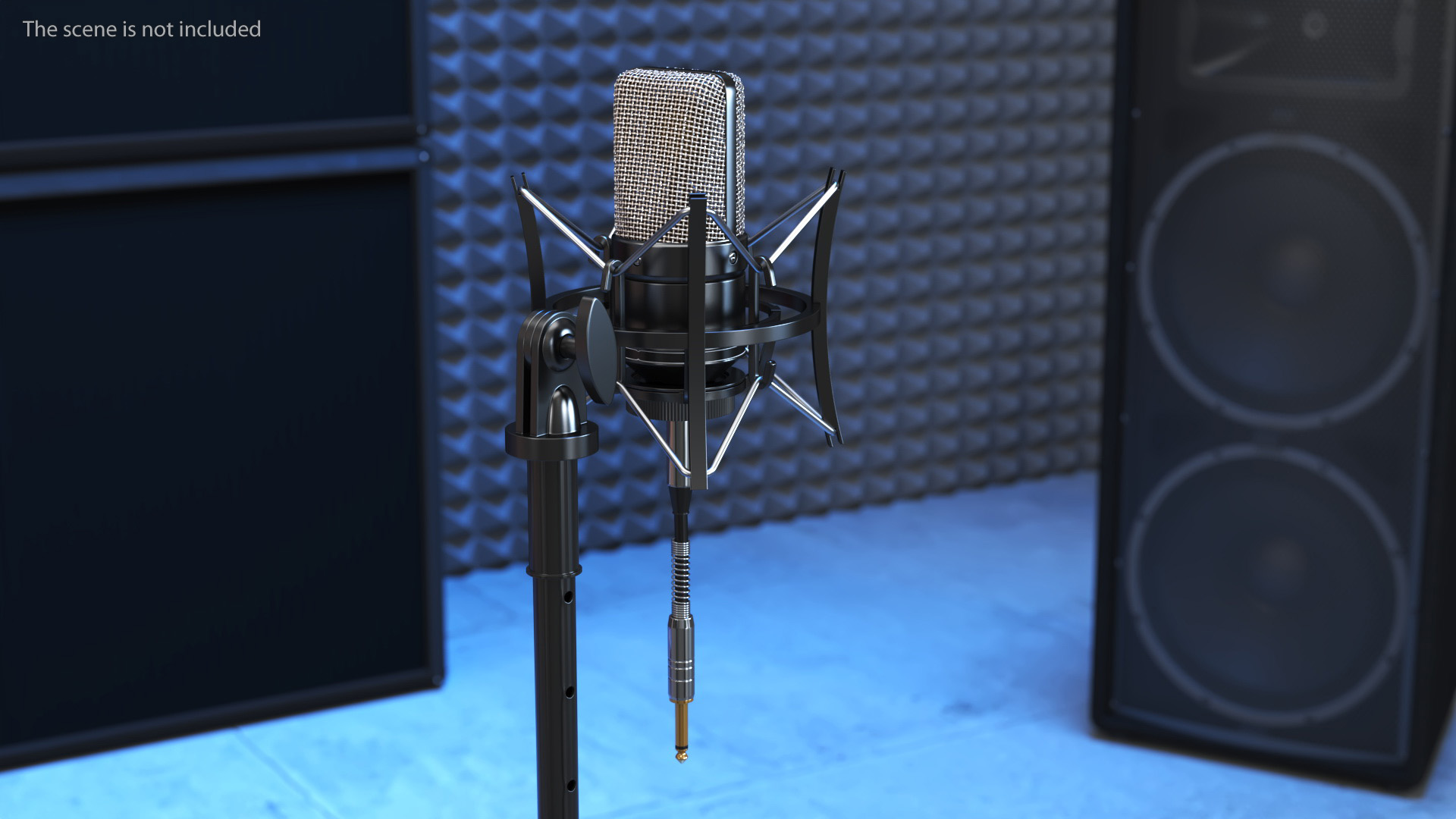 Professional Studio Microphone with Shock Mount 3D