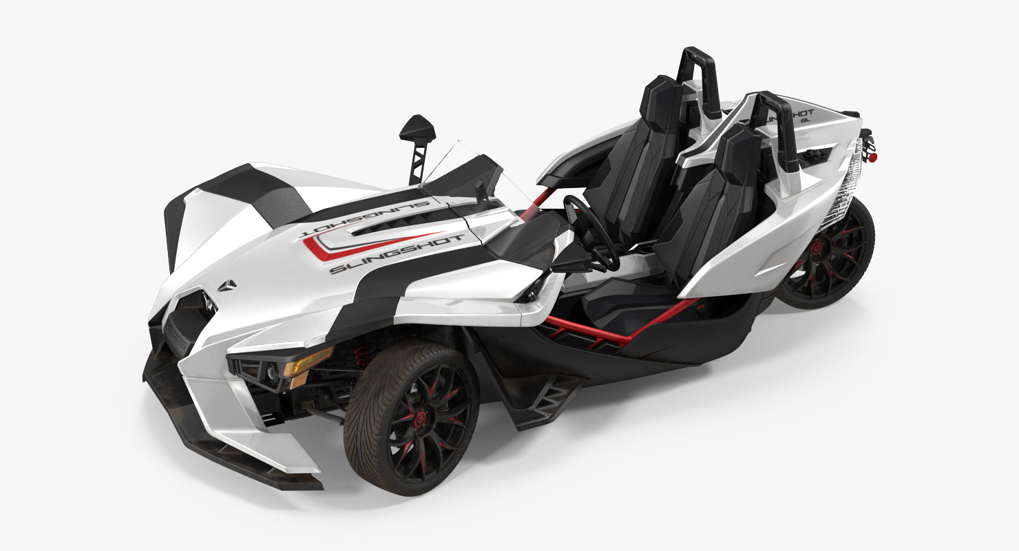 Polaris Slingshot Trike White 2016 3D model