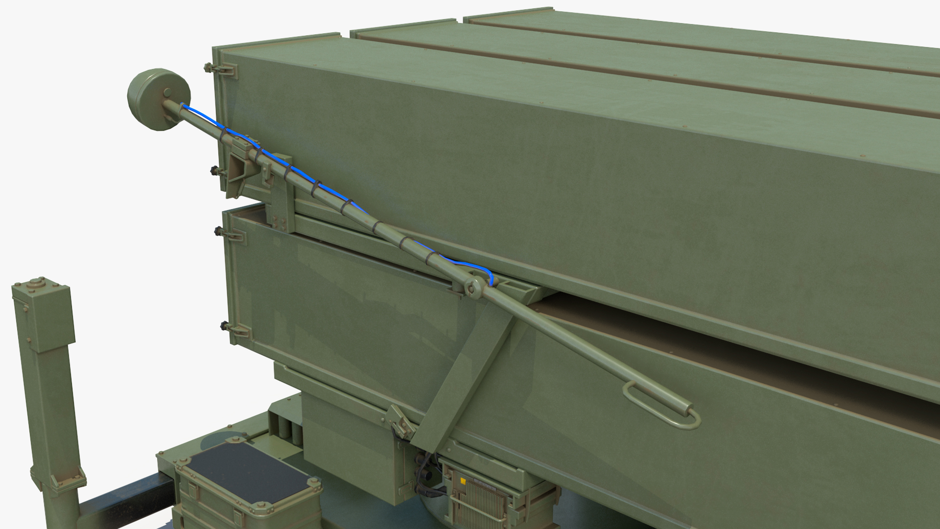 3D Forklift Loads Cargo to the Boeing C17 Globemaster III Rigged