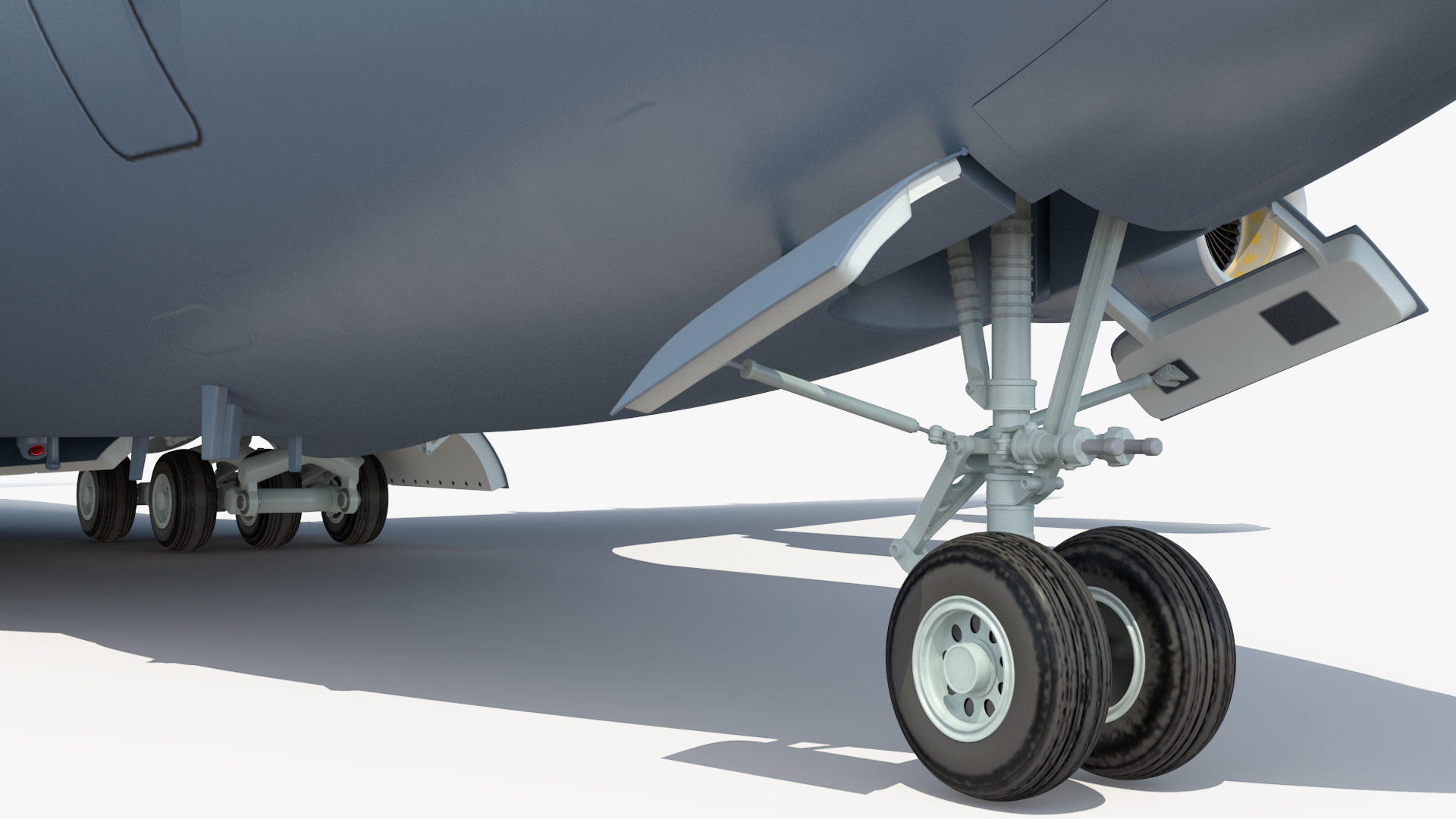 3D Forklift Loads Cargo to the Boeing C17 Globemaster III Rigged