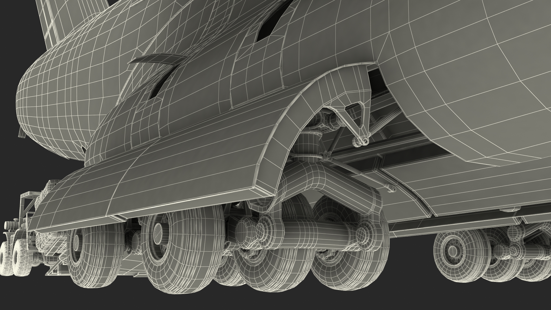 3D Forklift Loads Cargo to the Boeing C17 Globemaster III Rigged