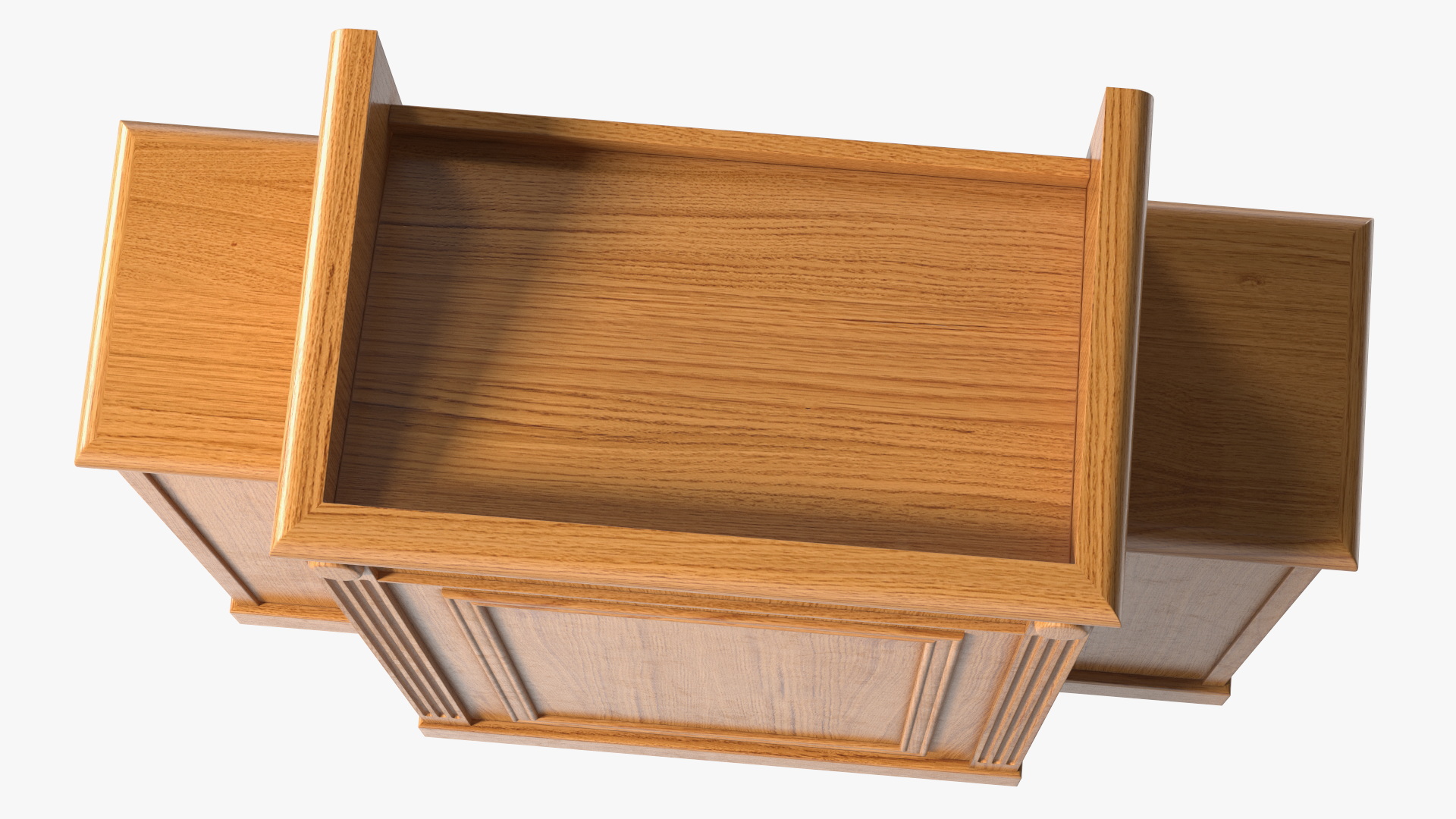 Religious Pulpit Light Wood 3D