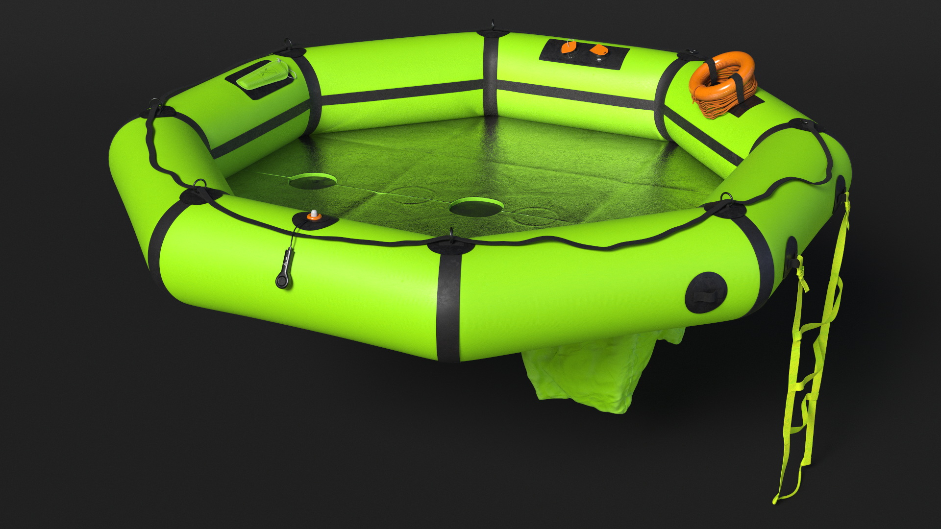 3D Enhanced Life Raft Plus model