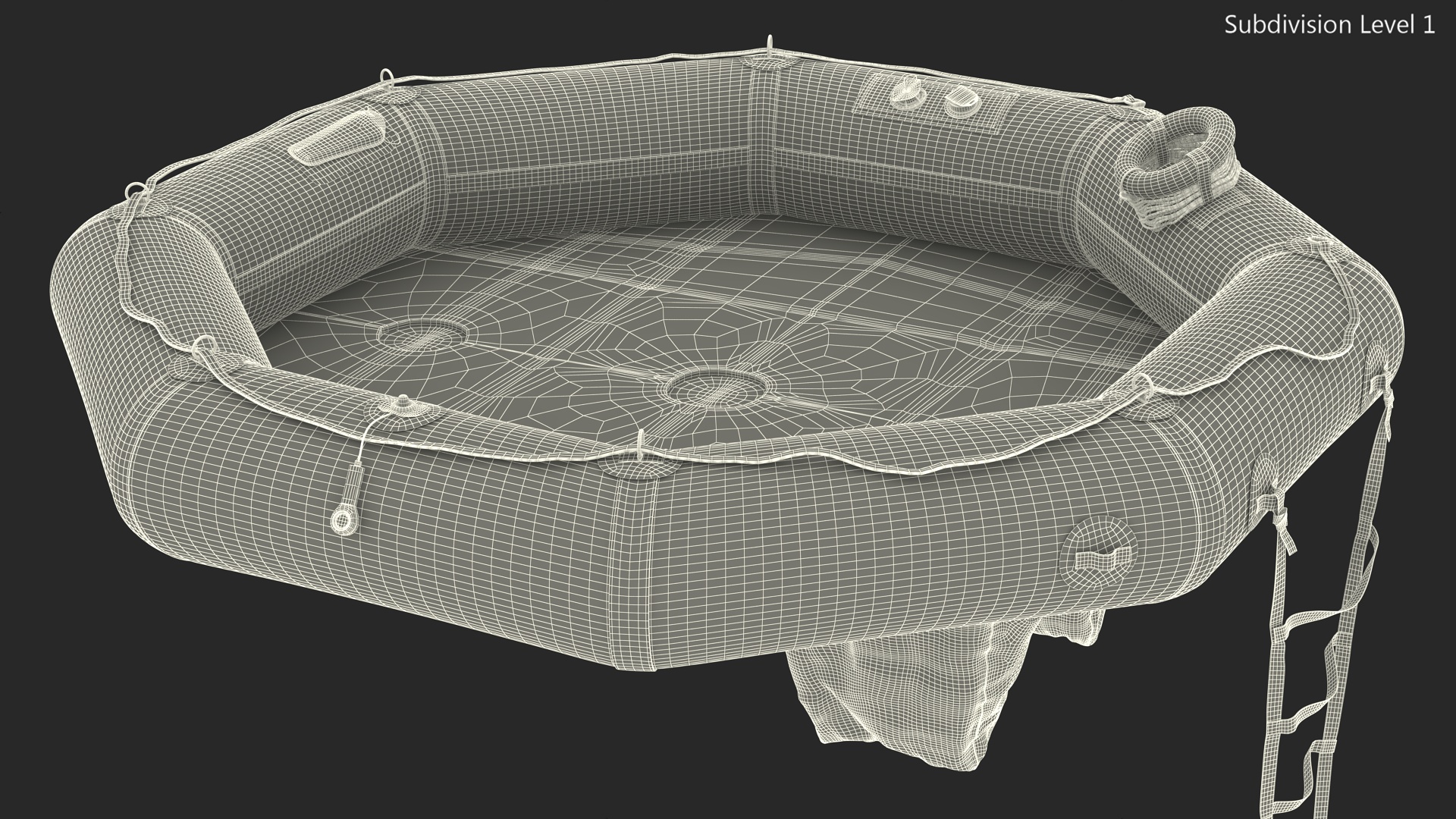 3D Enhanced Life Raft Plus model