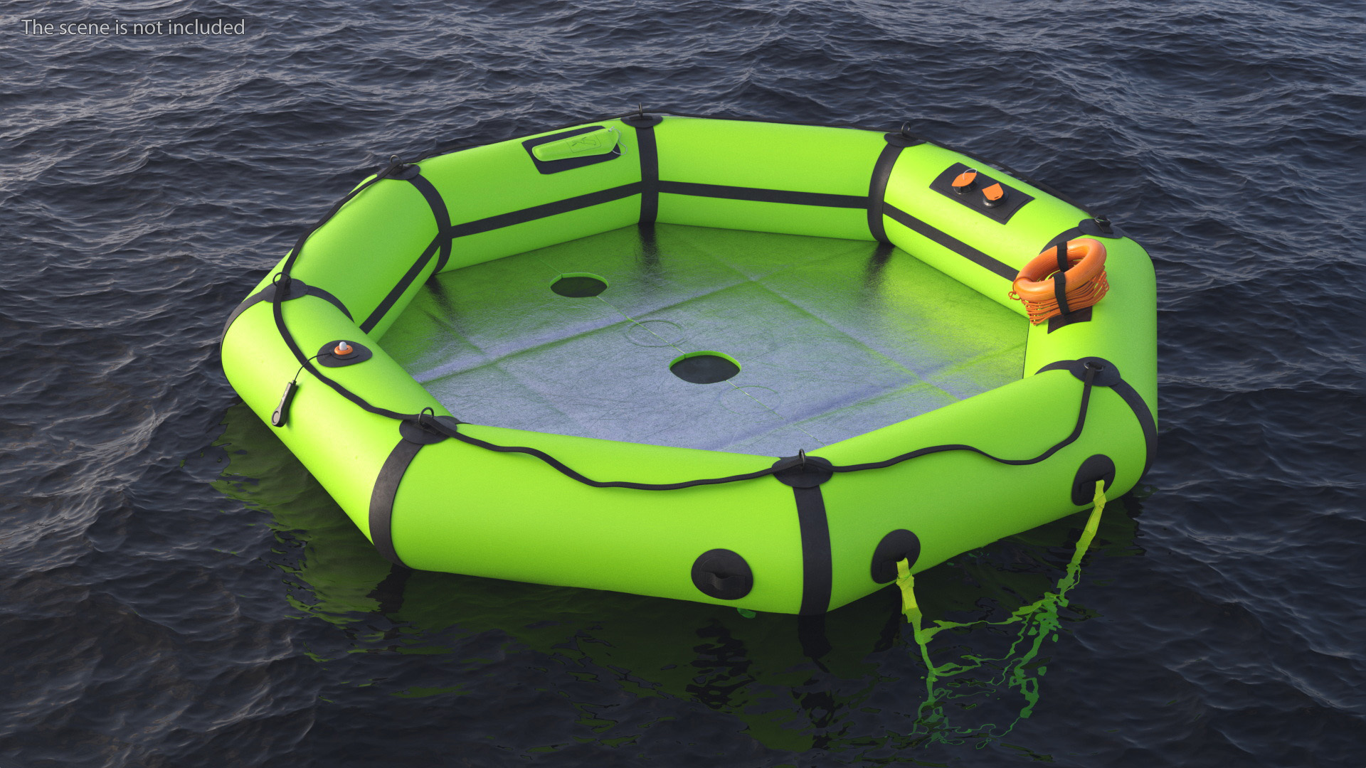 3D Enhanced Life Raft Plus model