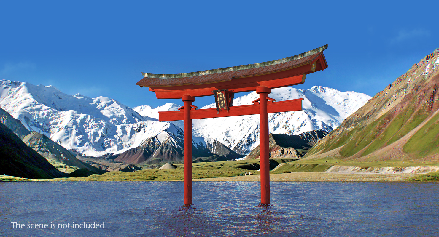 3D model Torii Gate