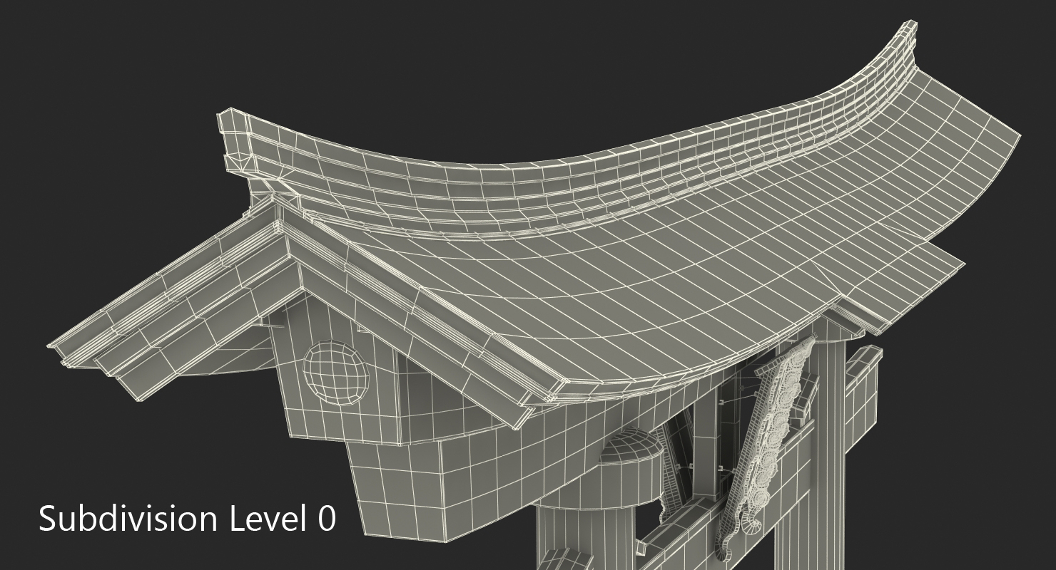 3D model Torii Gate