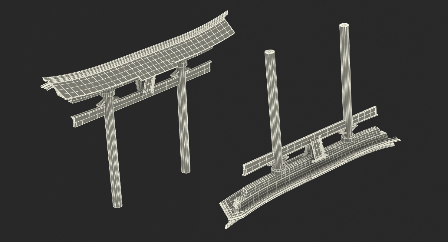 3D model Torii Gate
