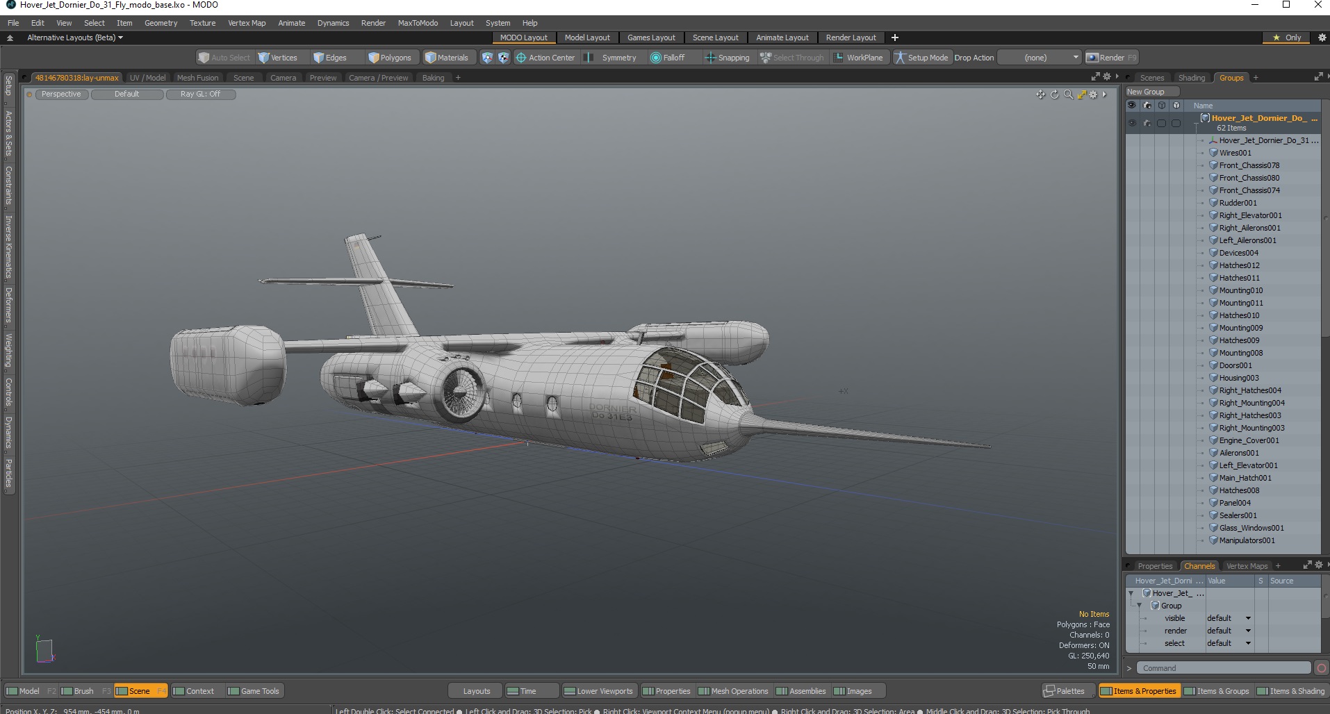 Hover Jet Dornier Do 31 Fly 3D