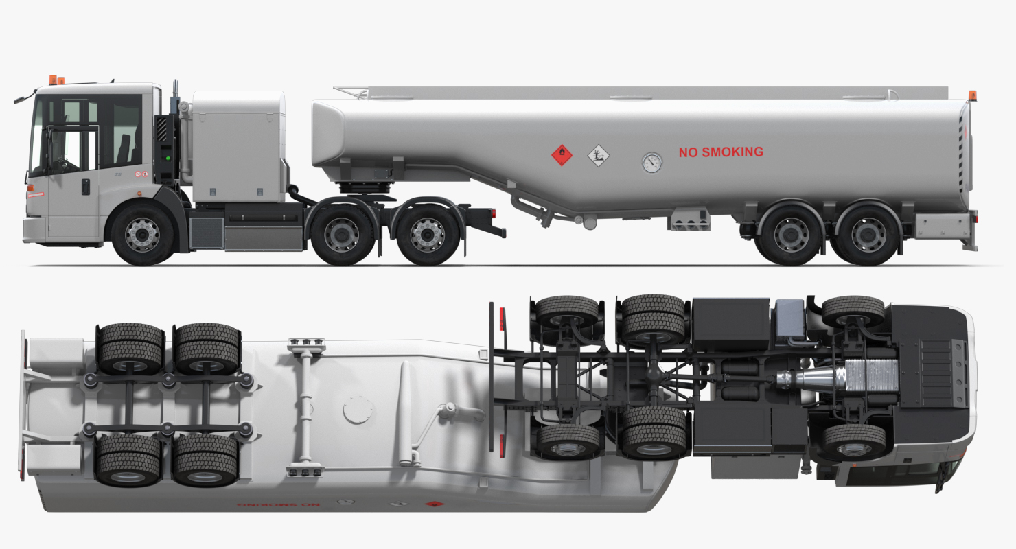 Aircraft Refueler Generic Rigged 3D