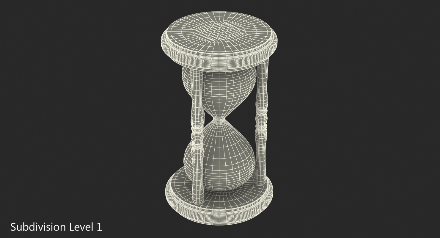 3D model Wood Hourglass Timer