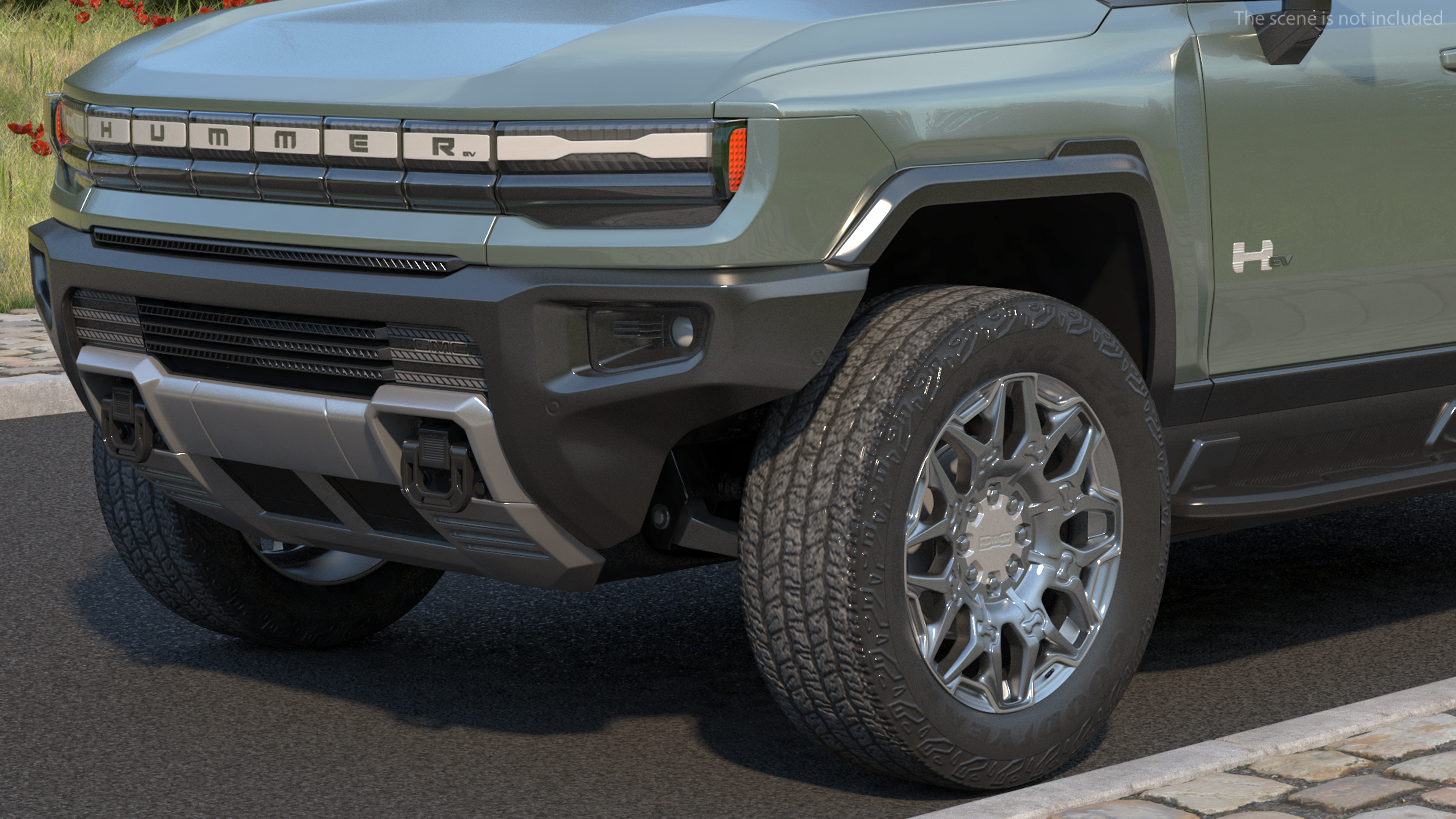 3D GMC Hummer EV SUV Simple Interior model