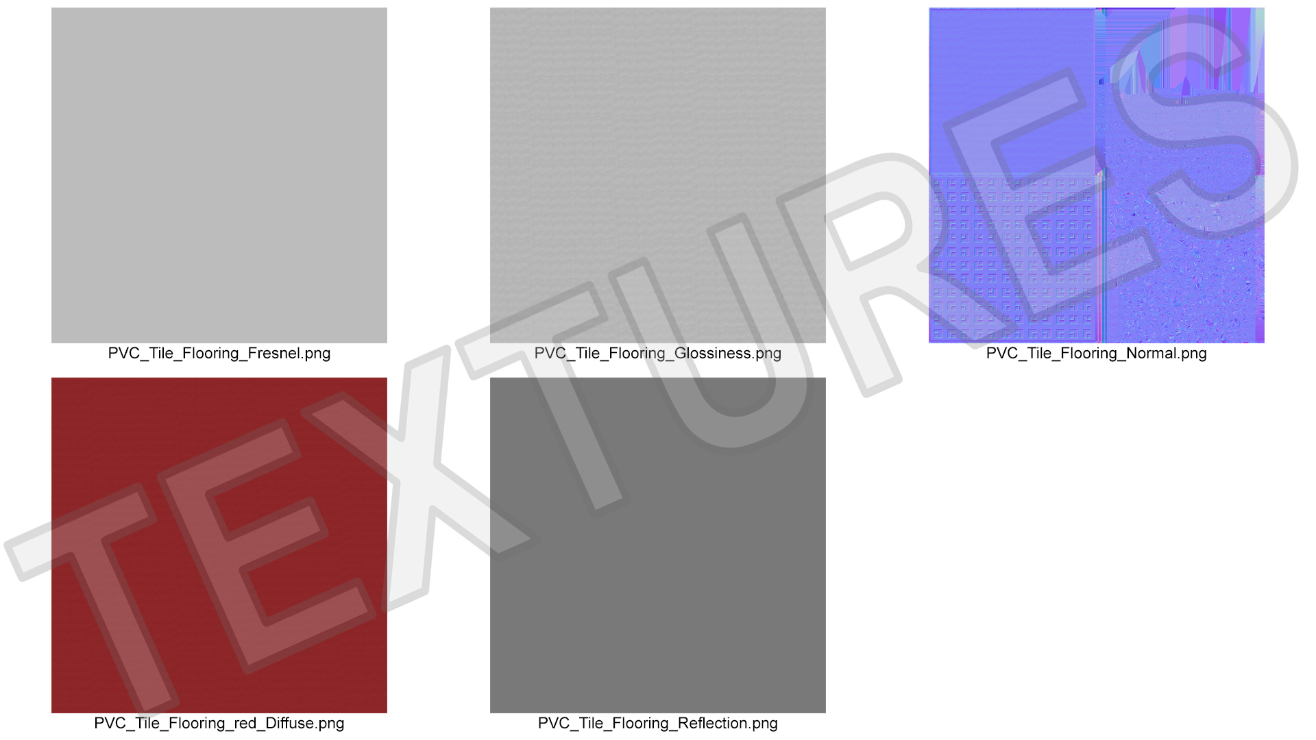 3D Interlocking Floor Mat Red
