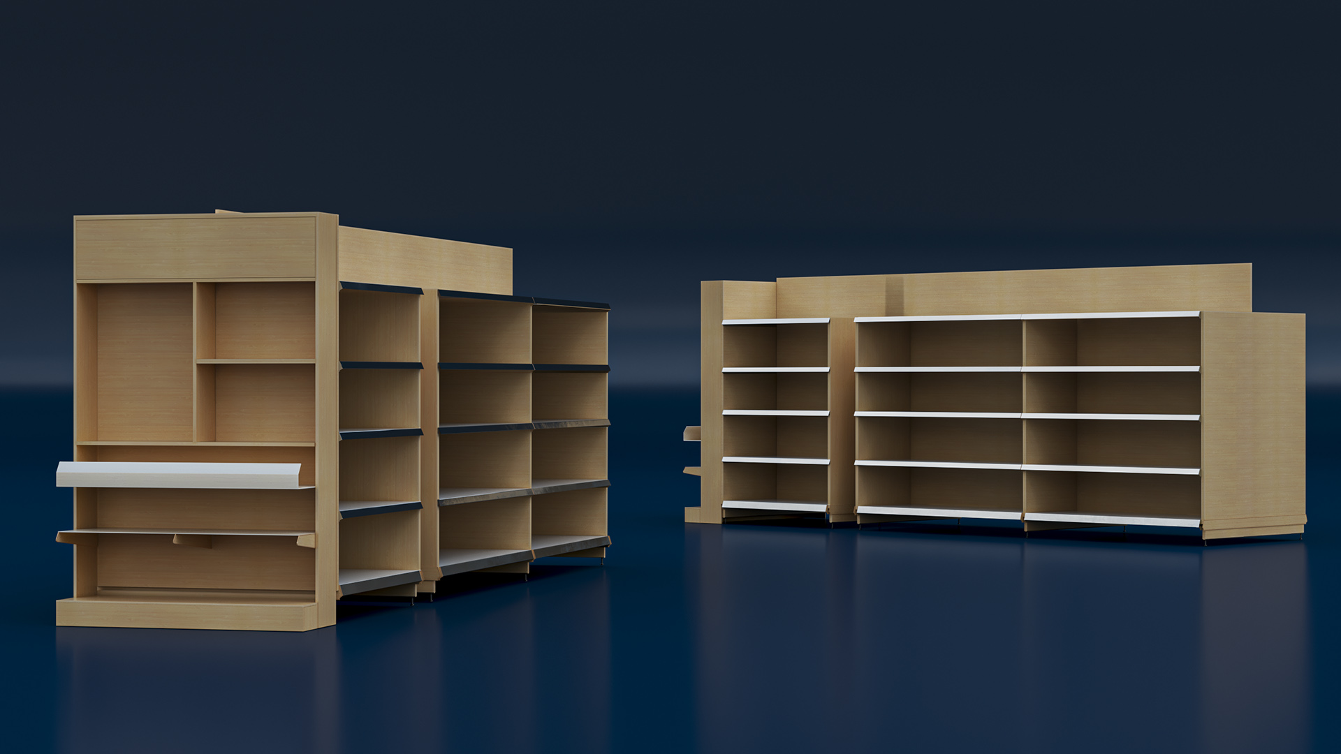 3D model Shelving for Retail Store