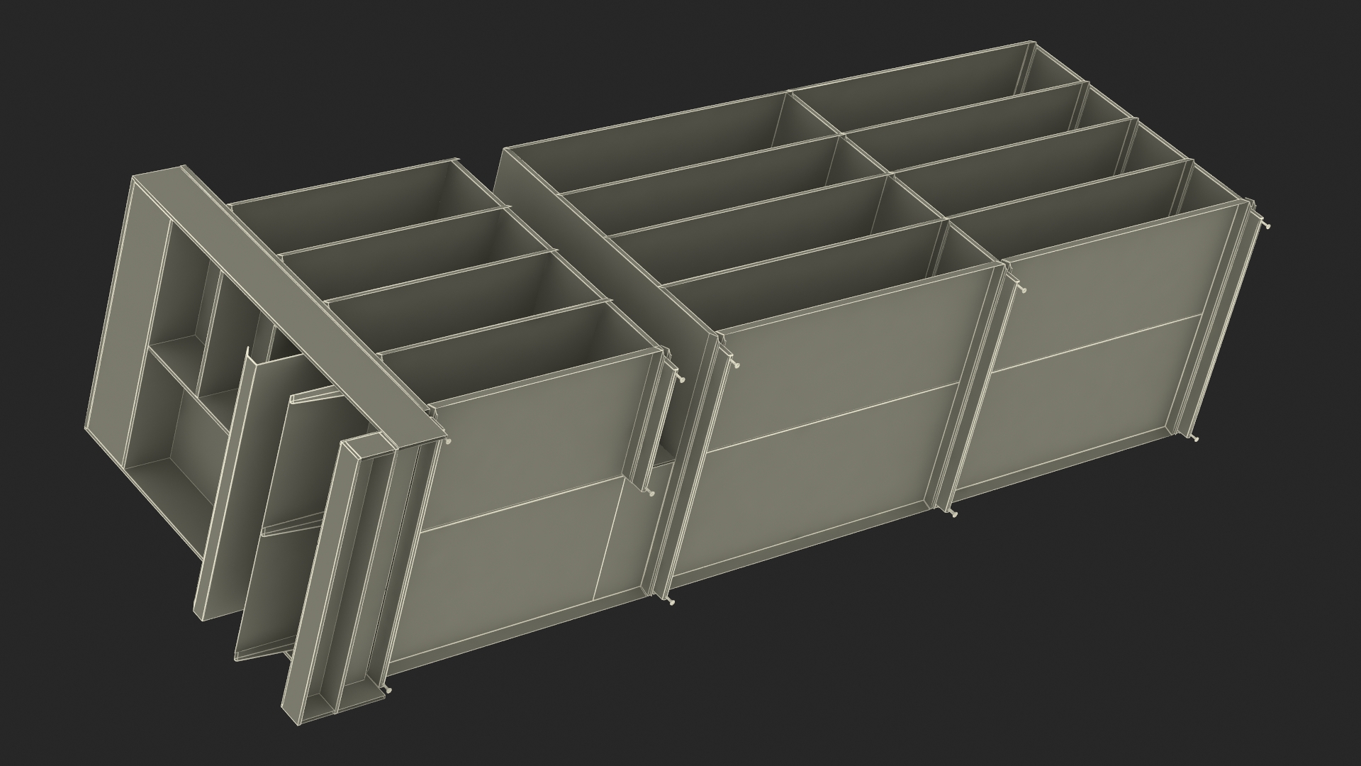 3D model Shelving for Retail Store