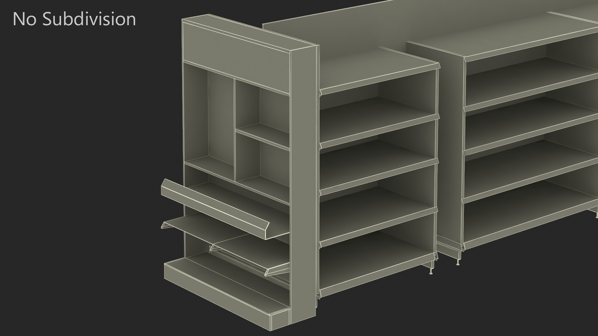 3D model Shelving for Retail Store