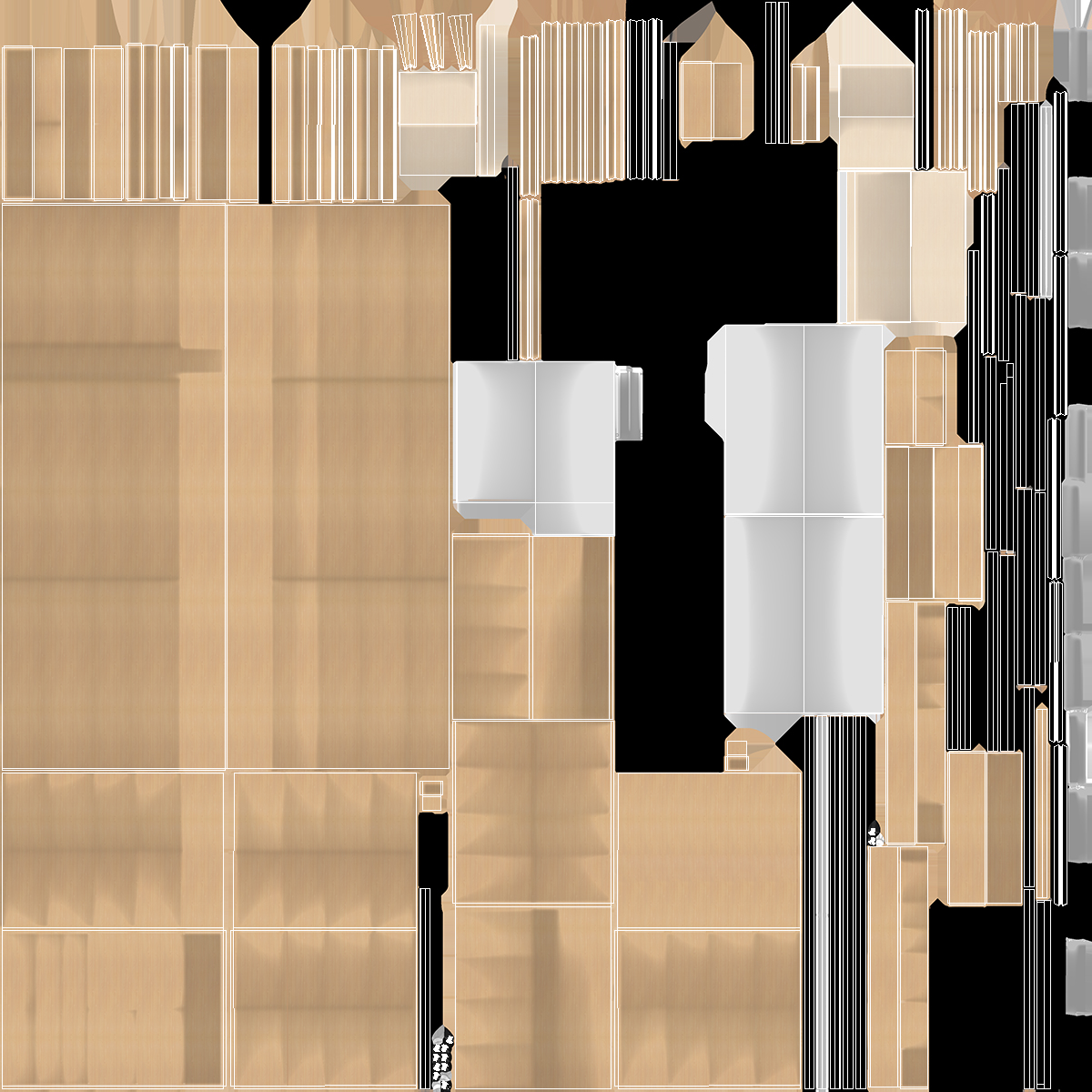 3D model Shelving for Retail Store