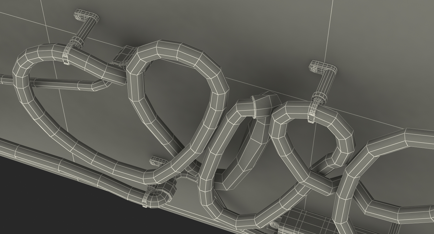 Neon Sign Love 3D model