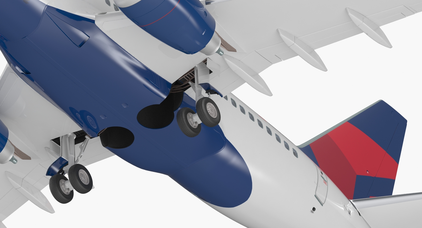 3D Boeing 737 600 with Interior Delta Air Lines Rigged