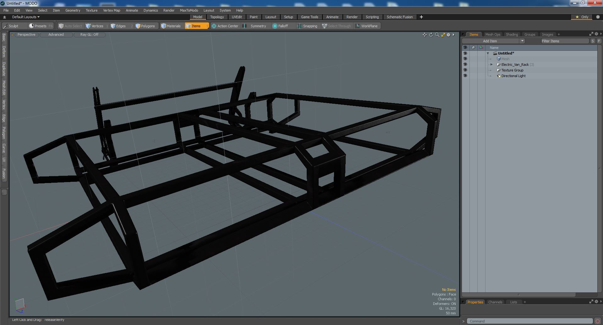 Electric Van Rack 3D